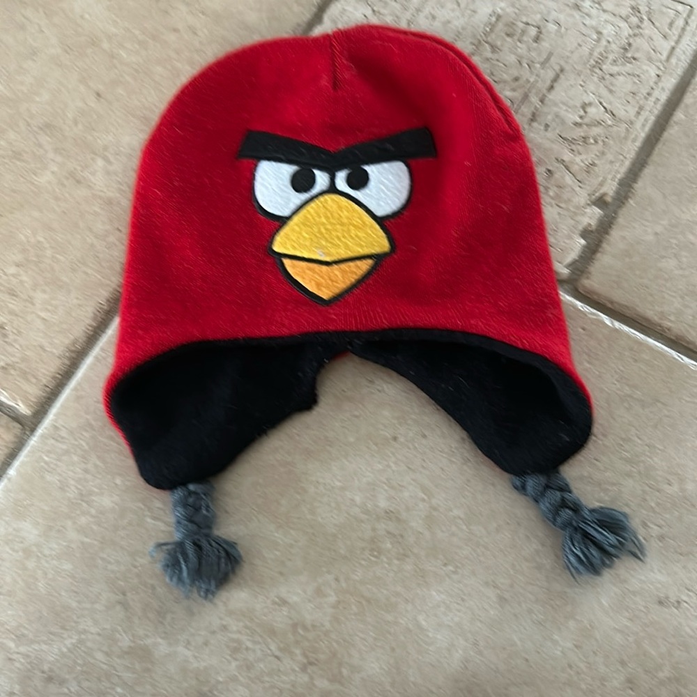 Angry birds boy’s hat.